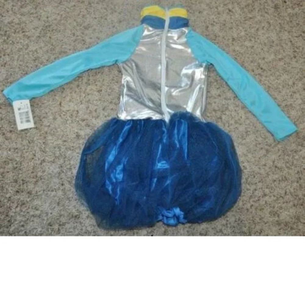 Novi Stars Una Verse Halloween Costume 4/6 Blue Bubble Dress Space Alien Girls